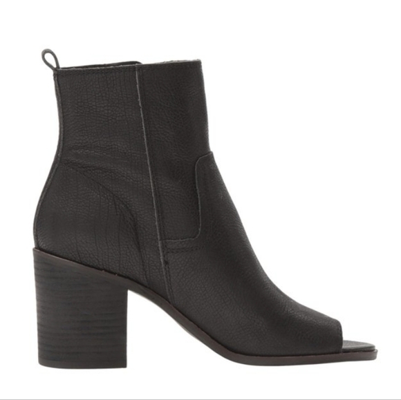 NEW Lucky Brand Kamren Ankle Leather Heels Open Toe shoes boots sandals - Picture 2 of 16